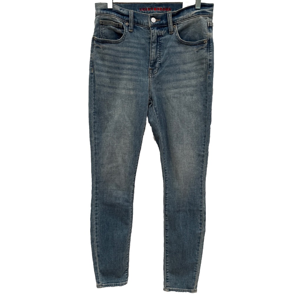 NWT Lucky Brand Womens Medium Wash High Rise Denim Skinny Blue Jeans Size 8/29 R